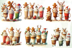 Christmas Gingerbread Coffee Clipart Bundle - CraftNest - Digital Crafting and Art