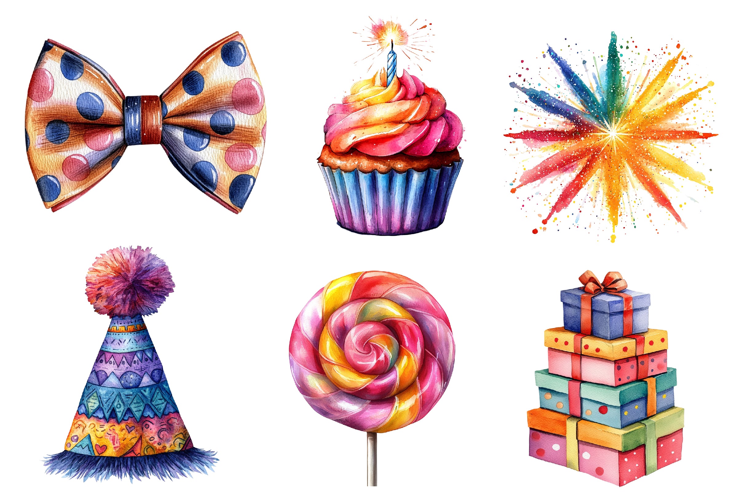 Happy Birthday Pop Art Clipart Bundle - CraftNest - Digital Crafting and Art