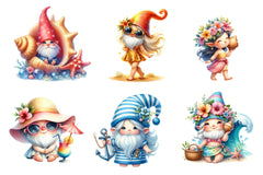 Beach Girl Gnomes Clipart Bundle 2 - CraftNest - Digital Crafting and Art