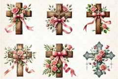 Valentine Cross Clipart Bundle 1 - CraftNest - Digital Crafting and Art