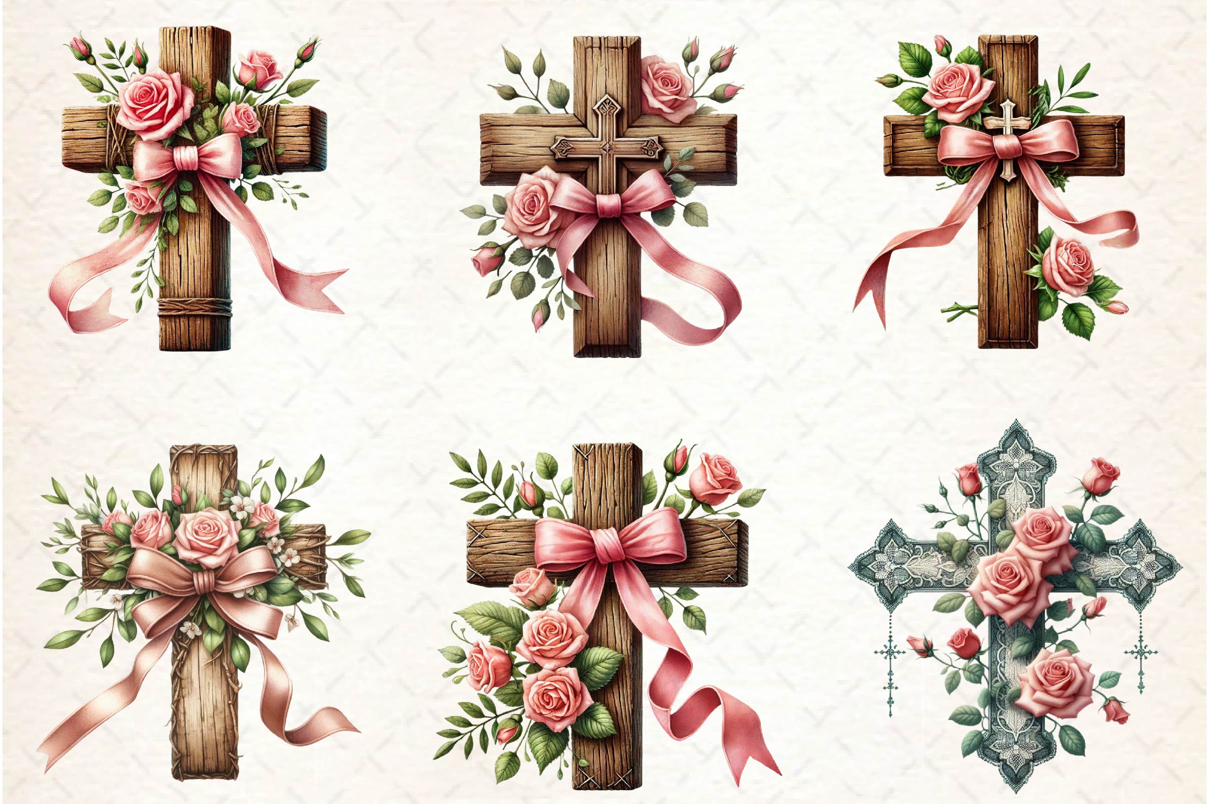 Valentine Cross Clipart Bundle 1 - CraftNest - Digital Crafting and Art