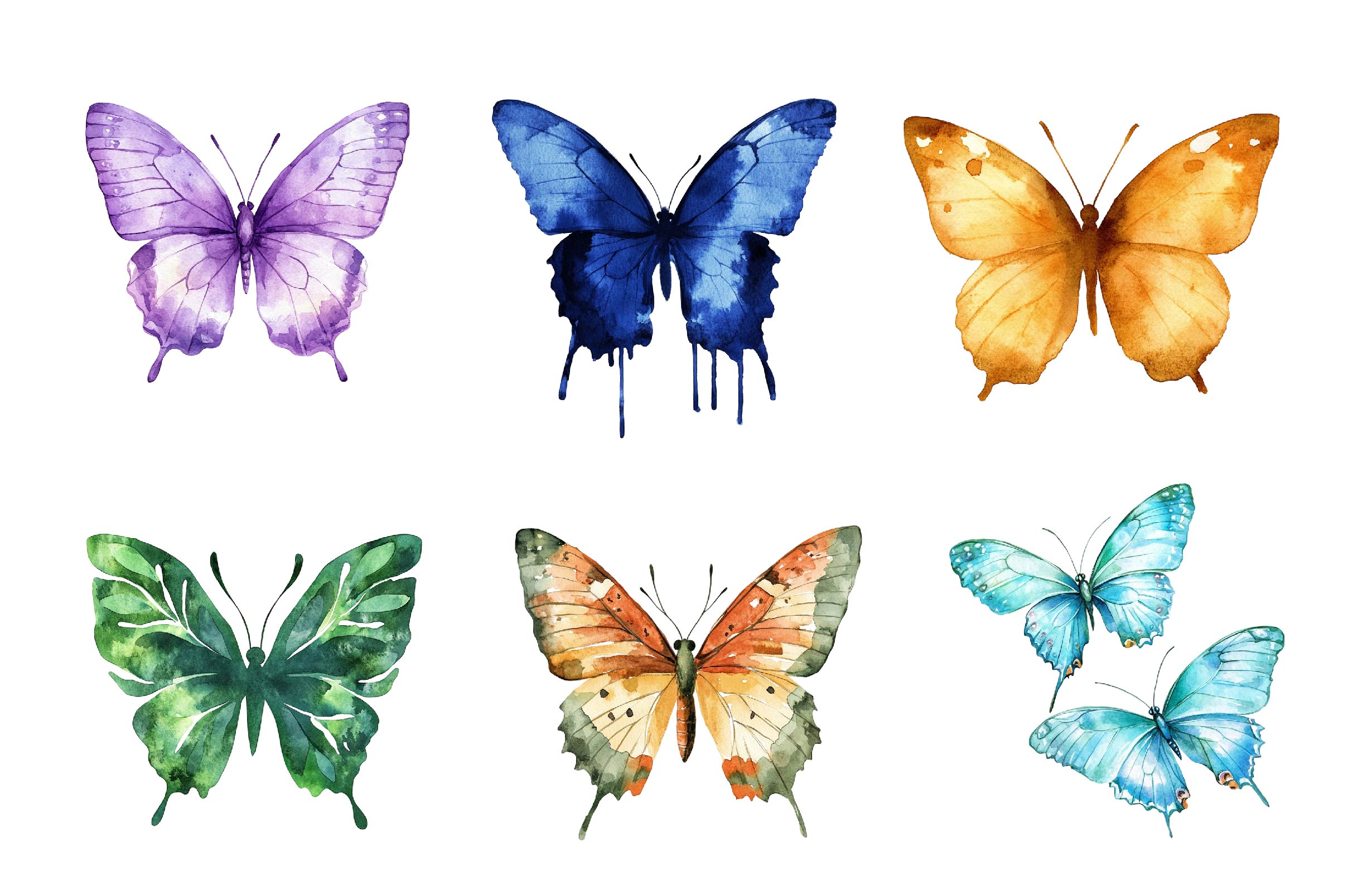 Butterfly Silhouettes Clipart Bundle 1 - CraftNest - Digital Crafting and Art