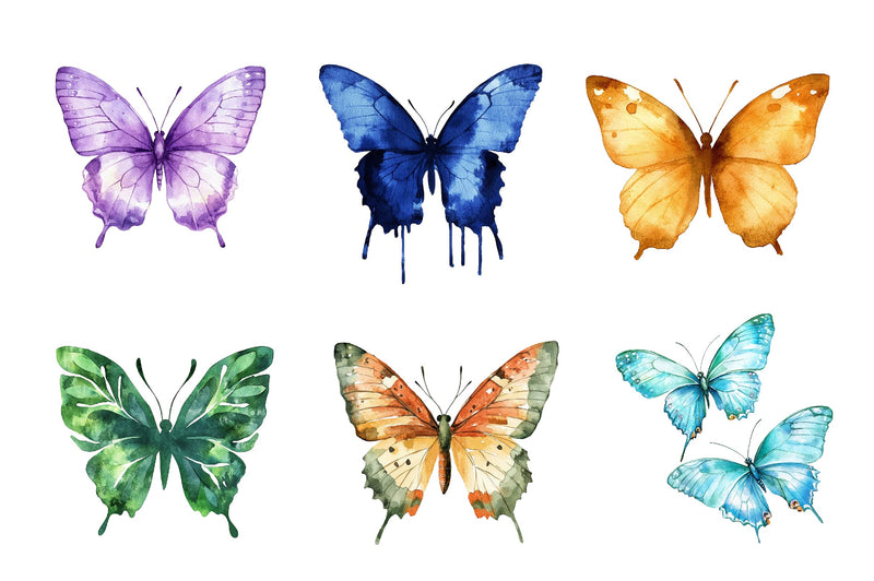 Butterfly Silhouettes Clipart Bundle 1 - CraftNest - Digital Crafting and Art