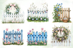Mega Easter Fence Clipart Bundle - CraftNest - Digital Crafting and Art