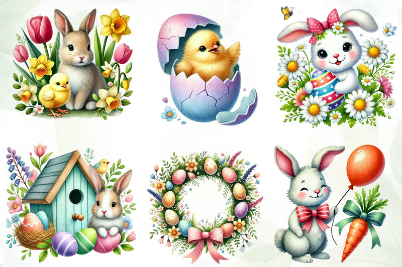 Beautiful Easter Clipart Bundle - CraftNest - Digital Crafting and Art
