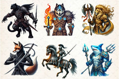 Epic Warrior Animals Clipart Bundle - CraftNest - Digital Crafting and Art