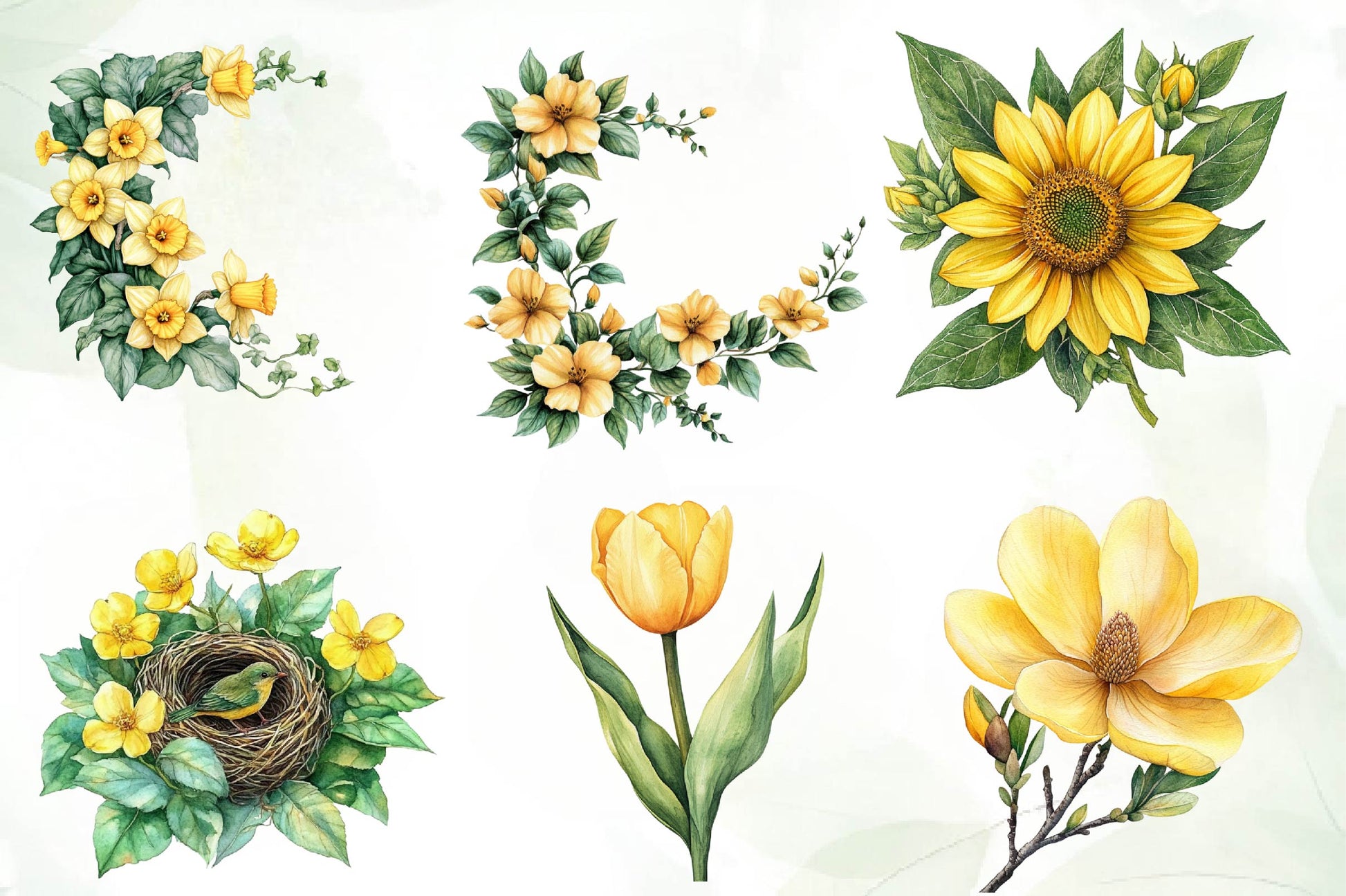 Blossom Spring Clipart Bundle - CraftNest - Digital Crafting and Art