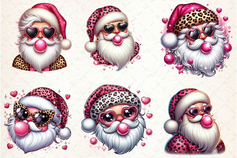Christmas Santa Claus Digital Art Clipart Bundle - CraftNest - Digital Crafting and Art