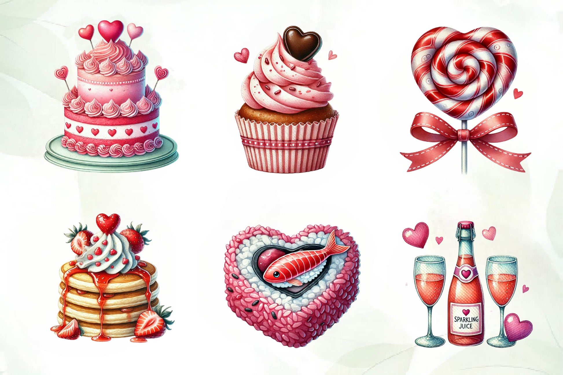 Valentine'S Day Food Clipart Bundle 1 - CraftNest - Digital Crafting and Art