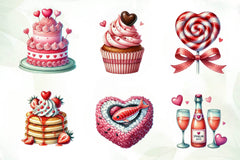 Valentine'S Day Food Clipart Bundle 1 - CraftNest - Digital Crafting and Art