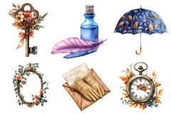 18th Century Victorian Fall Clipart Bundle - CraftNest - Digital Crafting and Art