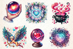 Mystic Valentine's Clipart Bundle - CraftNest - Digital Crafting and Art