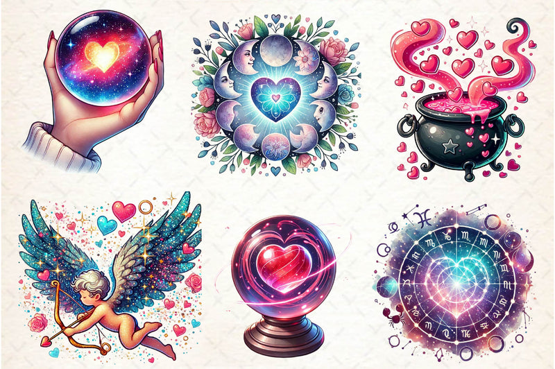 Mystic Valentine's Clipart Bundle - CraftNest - Digital Crafting and Art
