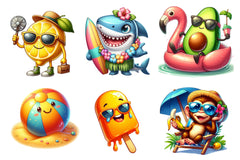 Funny Summer Day Clipart Bundle - CraftNest - Digital Crafting and Art