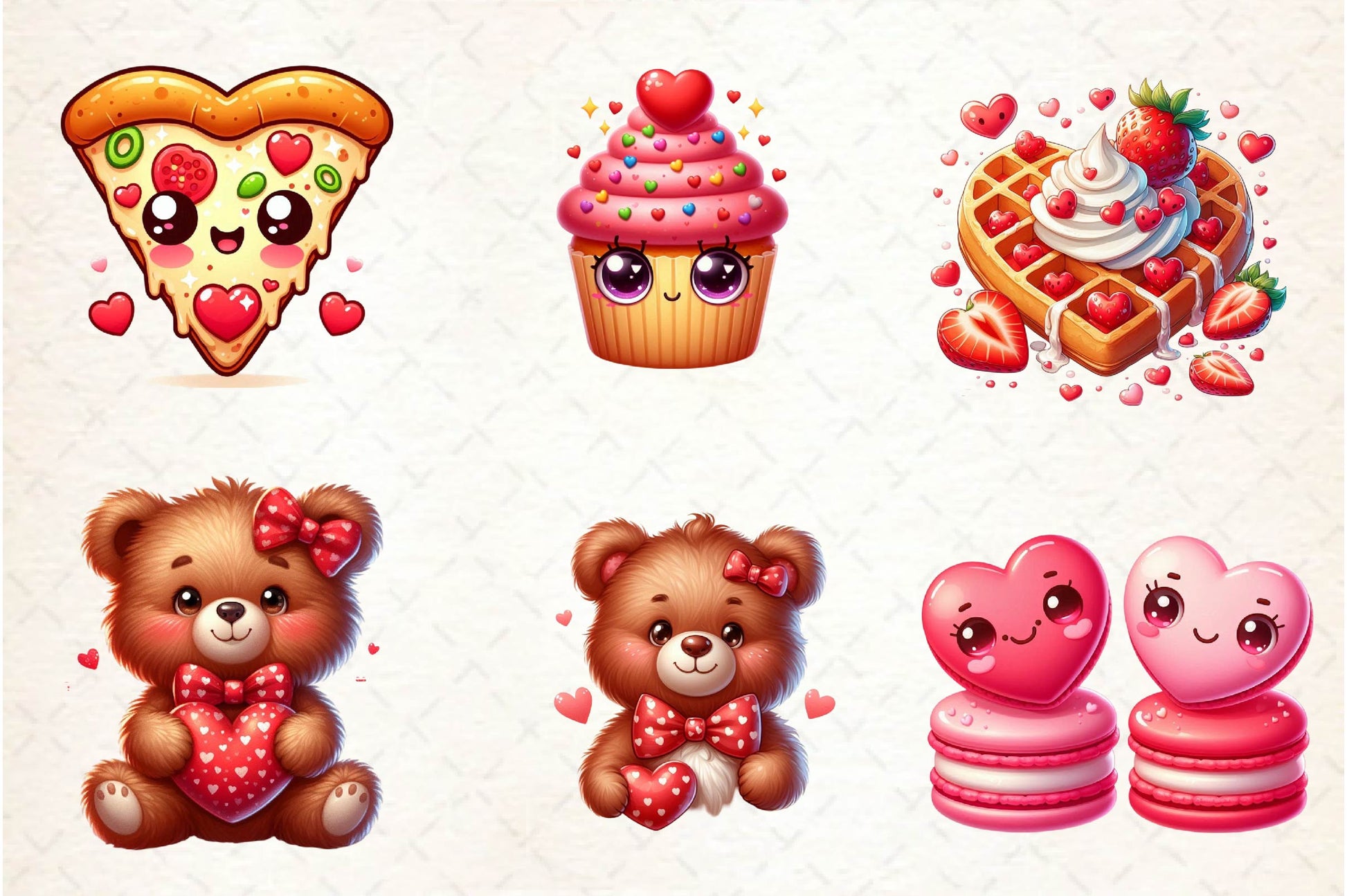 Kawaii Valentine's Day Clipart Bundle - CraftNest - Digital Crafting and Art