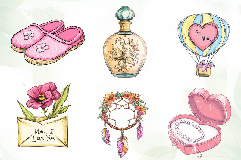 Charming Mothers Day Gift Clipart Bundle - CraftNest - Digital Crafting and Art