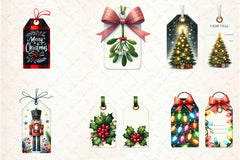 Christmas Gift Tag Clipart Bundle - CraftNest - Digital Crafting and Art