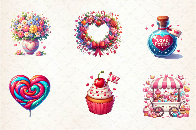 Sweet Valentine Clipart Bundle - CraftNest - Digital Crafting and Art