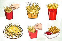 French Fries Clipart Bundle - CraftNest - Digital Crafting and Art