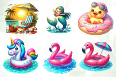 Pool Party Clipart Bundle - CraftNest - Digital Crafting and Art