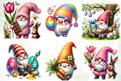 Easter Gnome Clipart Bundle - CraftNest - Digital Crafting and Art