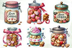 Valentine Valentine Cookie Jar Clipart Bundle - CraftNest - Digital Crafting and Art