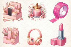 Glam & Pink Planner Clipart Bundle - CraftNest - Digital Crafting and Art
