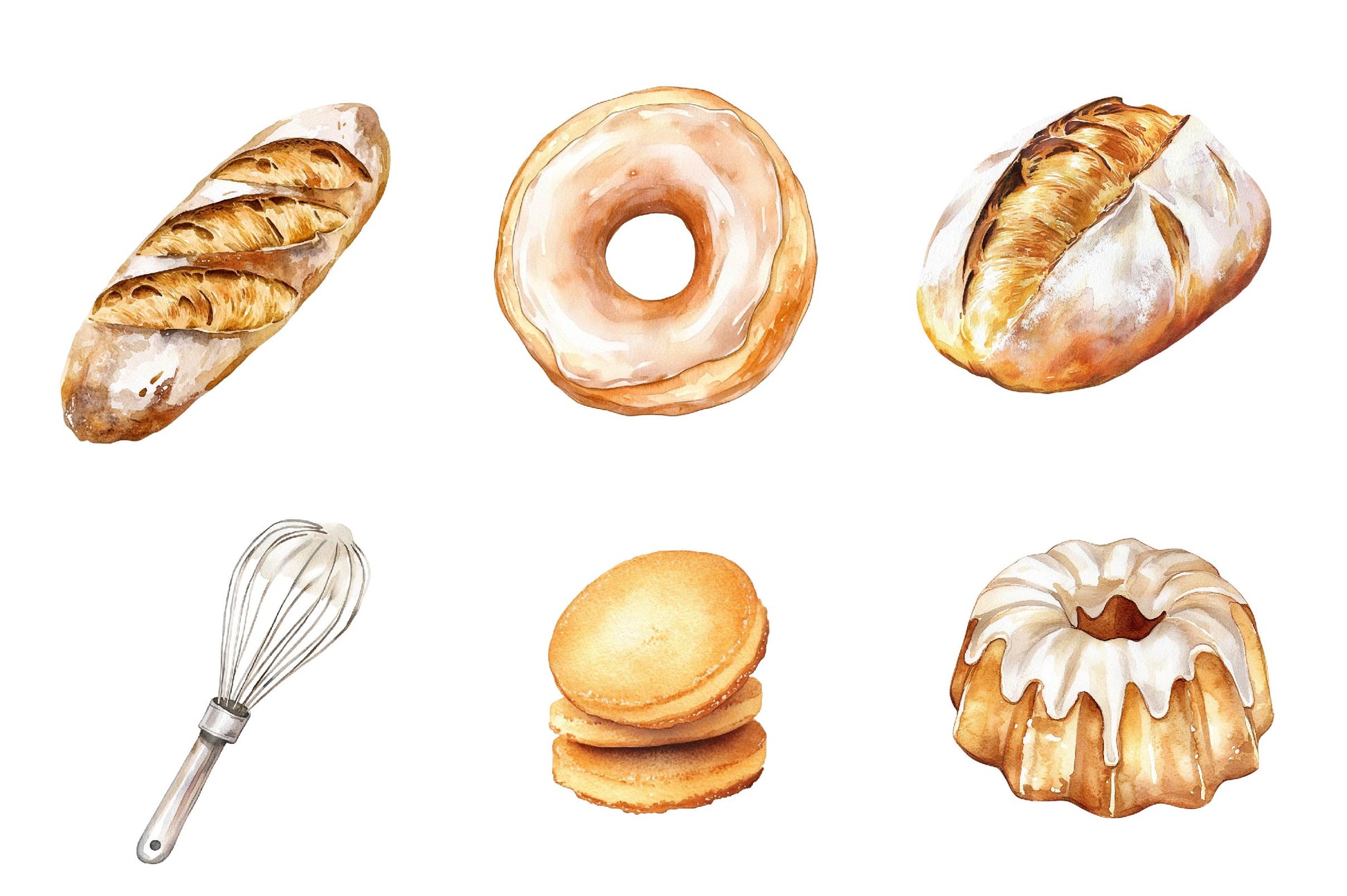 Neutral Baking Clipart Bundle - CraftNest - Digital Crafting and Art