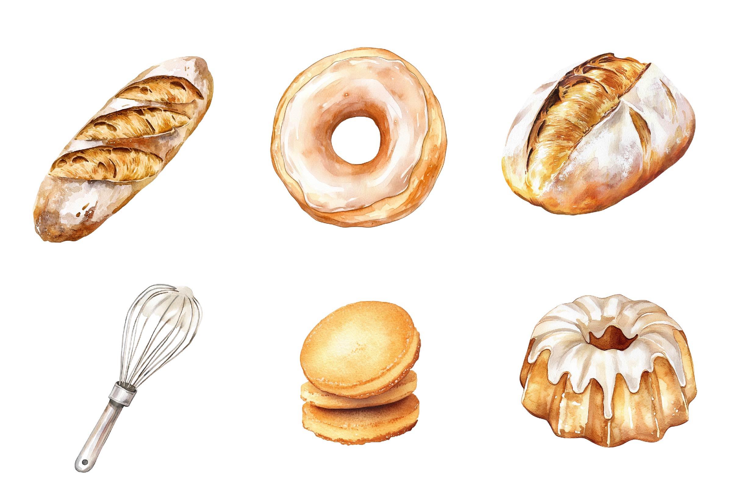 Neutral Baking Clipart Bundle - CraftNest - Digital Crafting and Art