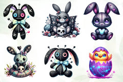 Easter Gothic Voodoo Doll Clipart Bundle - CraftNest - Digital Crafting and Art