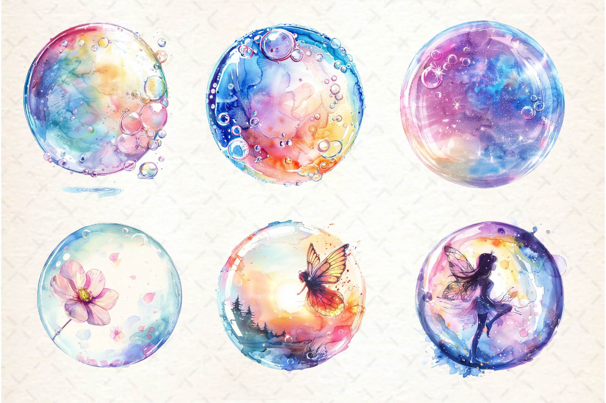 Pastel Soap Bubbles Clipart Bundle - CraftNest - Digital Crafting and Art