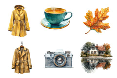 Vintage Rainy Day Clipart - CraftNest - Digital Crafting and Art