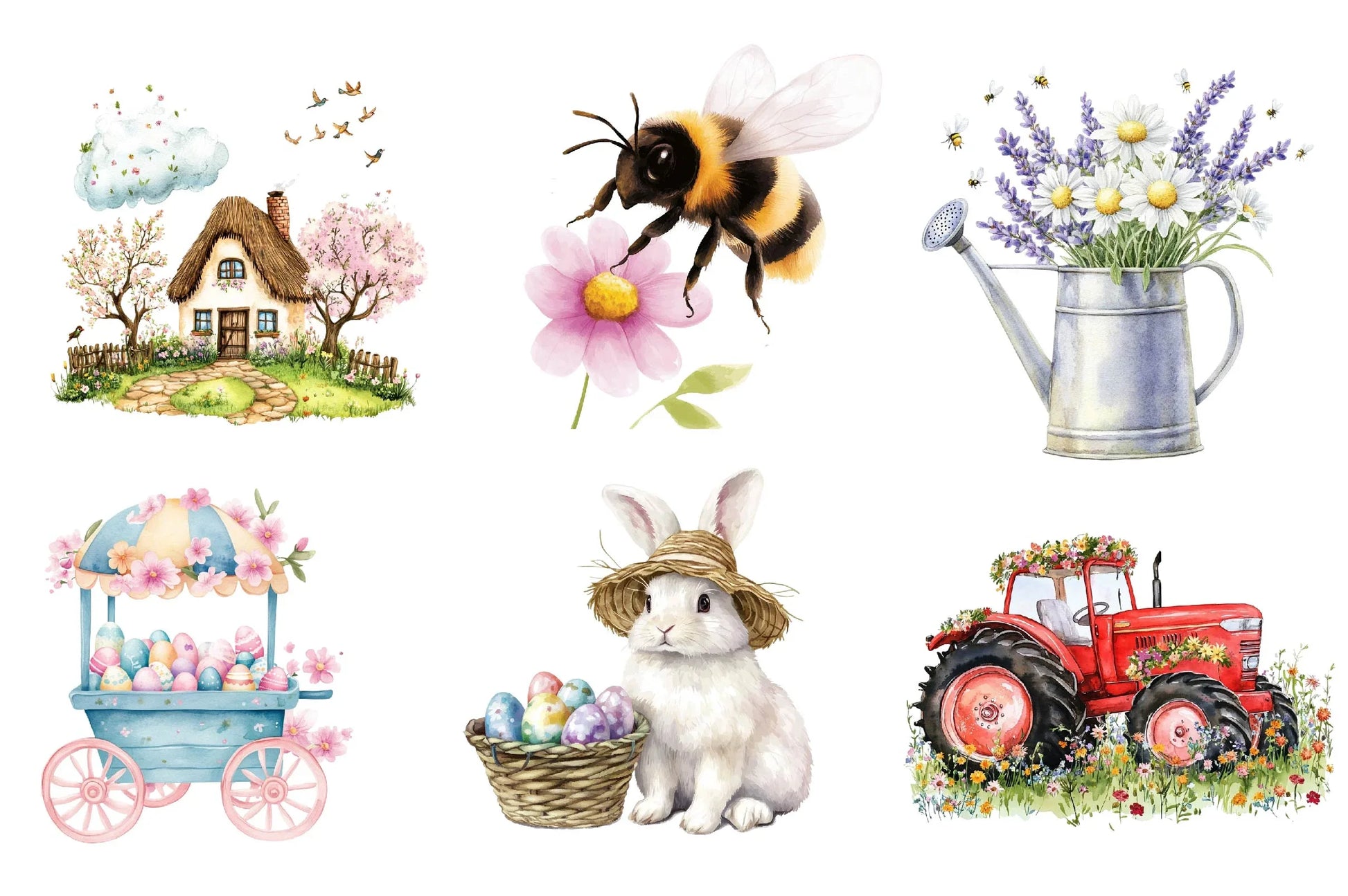 Happy Spring Clipart Bundle 1 - CraftNest - Digital Crafting and Art