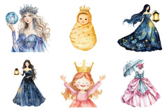Princess Clipart - CraftNest - Digital Crafting and Art