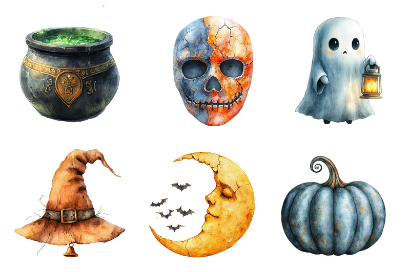 Antique Halloween Clipart Bundle - CraftNest - Digital Crafting and Art