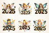New Year Fairy Girls Clipart Bundle
