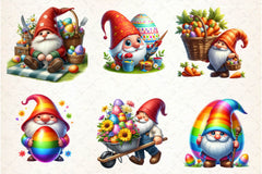 Easter Gnome Gnome Clipart Bundle - CraftNest - Digital Crafting and Art