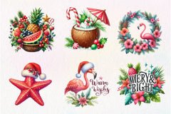 Summer Christmas Clipart Bundle - CraftNest - Digital Crafting and Art