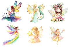 Magical Pastel Fairy Clipart Bundle - CraftNest - Digital Crafting and Art