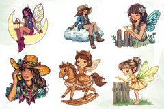 Cowgirl Fairy Clipart Bundle - CraftNest - Digital Crafting and Art