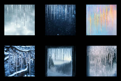 Frozen Icicles Digital Paper - CraftNest - Digital Crafting and Art