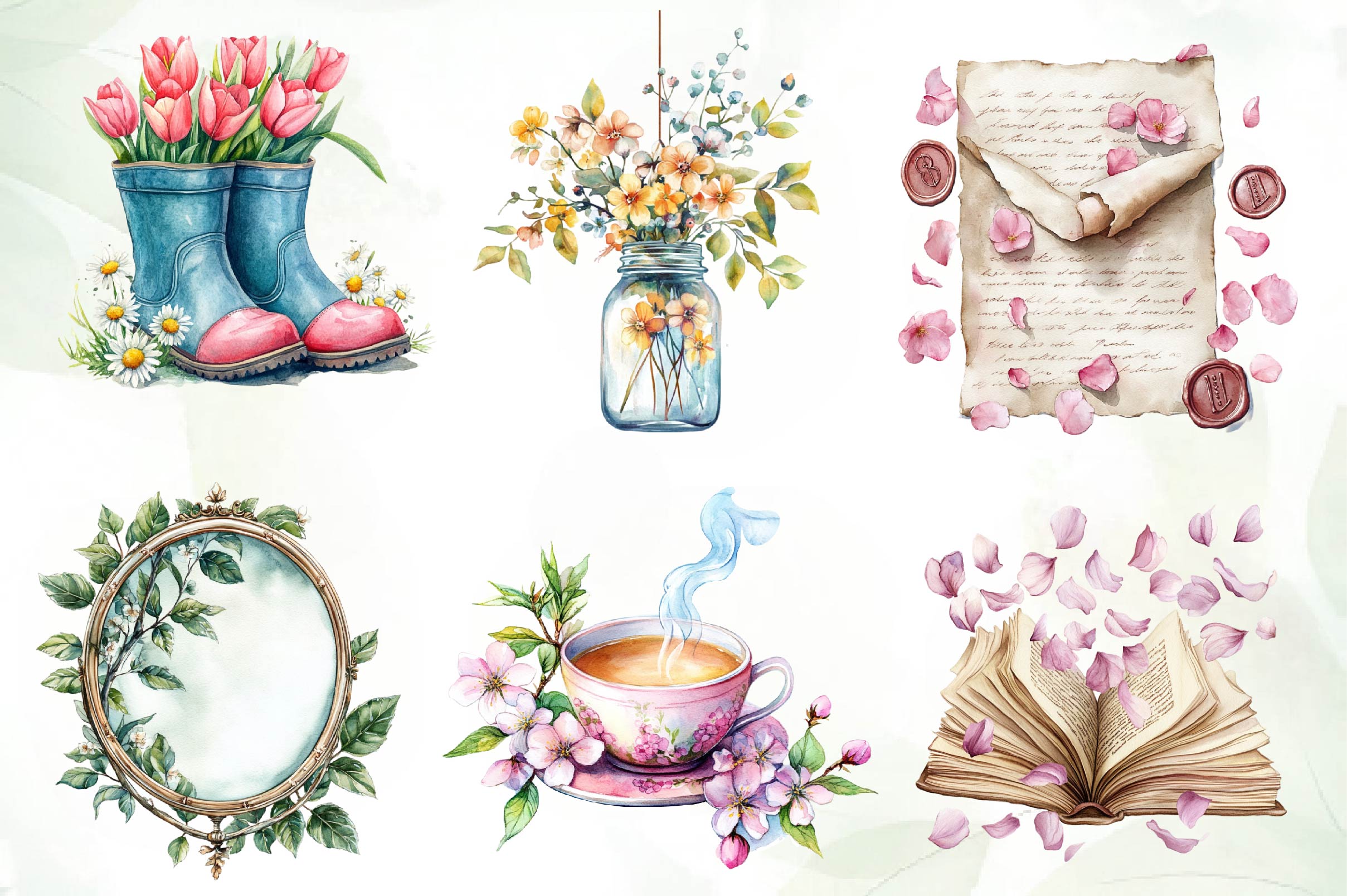 Spring Laundry Clipart Bundle - CraftNest - Digital Crafting and Art