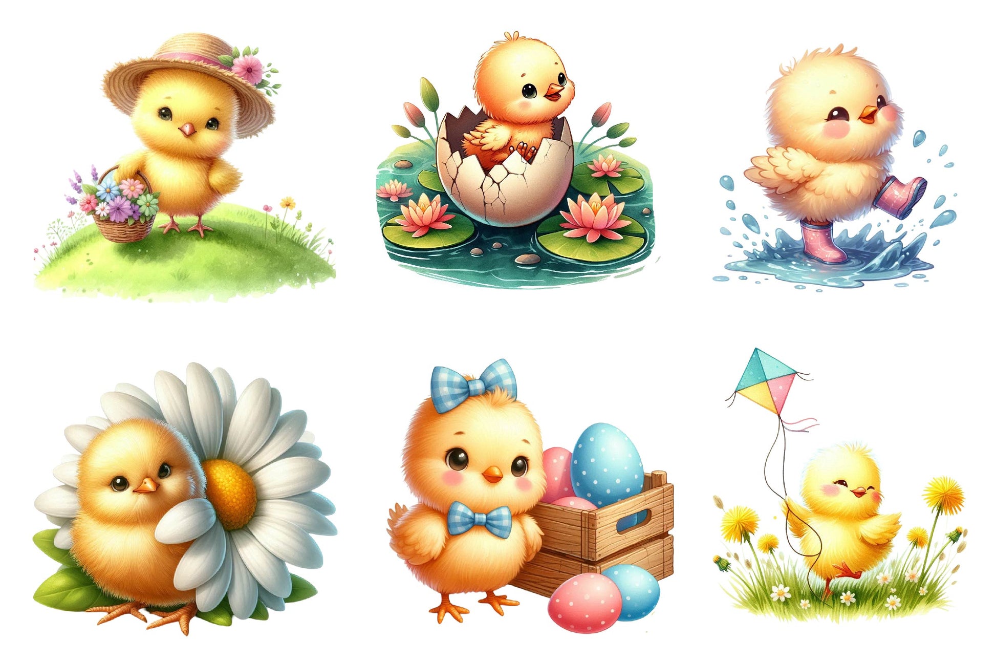 Spring & Baby Chick Clipart Bundle - CraftNest - Digital Crafting and Art