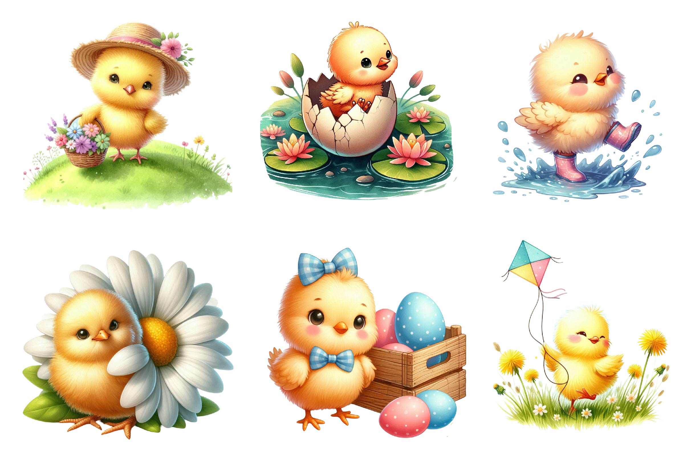 Spring & Baby Chick Clipart Bundle - CraftNest - Digital Crafting and Art