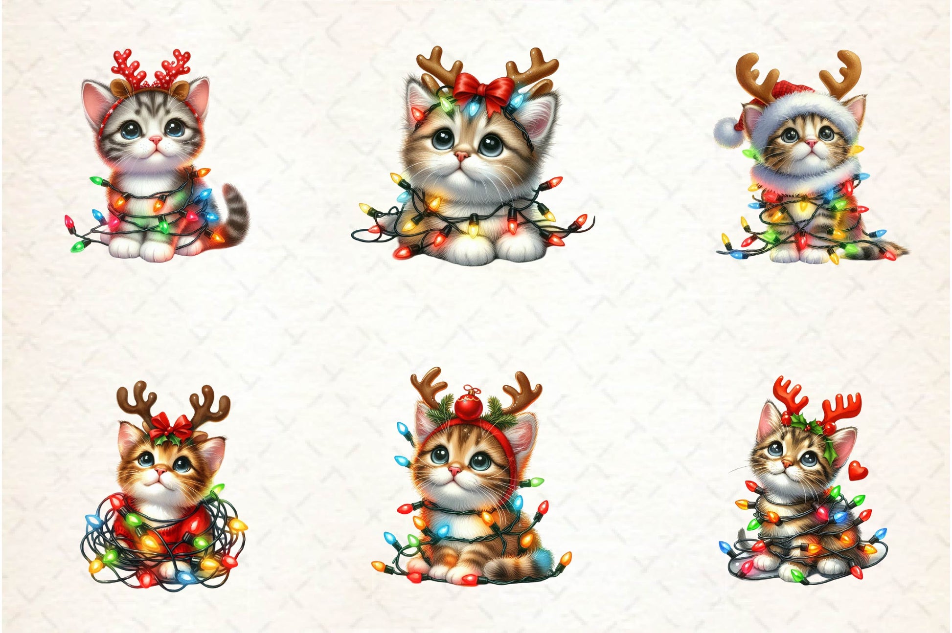Christmas Kitty Clipart Bundle - CraftNest - Digital Crafting and Art