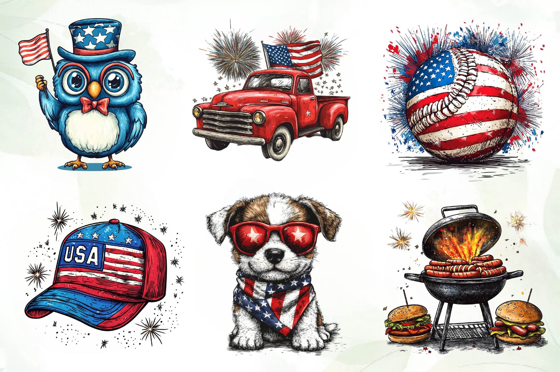 4th Of July Clipart Bundle 3 - CraftNest - Digital Crafting and Art