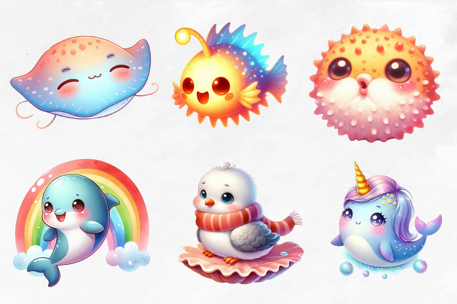 Nursery Decor Undersea Clipart Bundle - CraftNest - Digital Crafting and Art