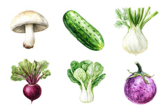 Vegetables Clipart Bundle 1 - CraftNest - Digital Crafting and Art