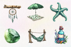 Summer Coastal Serenity Clipart Bundle - CraftNest - Digital Crafting and Art