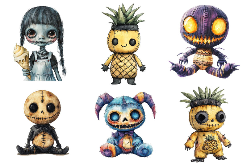 Summer Gothic Voodoo Doll Clipart Bundle - CraftNest - Digital Crafting and Art